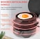 Kitchen Desk Breakfast Electric Burger &amp; Sandwich Maker, Aluminium Nonstick, Indoor Grill with Egg Cooker Ring, Ready in 5 Minutes for Croissants, Mini Waffles &amp; More