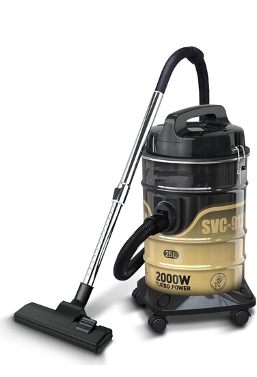 Drum Vacuum Cleaner 25L Dust Capacity, Strong Suction, Low Noise, Multi-Stage Filtration &amp; Dust Full Indicator - Ideal for Home &amp; Office Use 2400W
