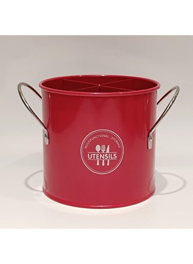 Kitchen Utensil Holder with 4 Compartments   Multi-Section Countertop Organizer for Cutlery