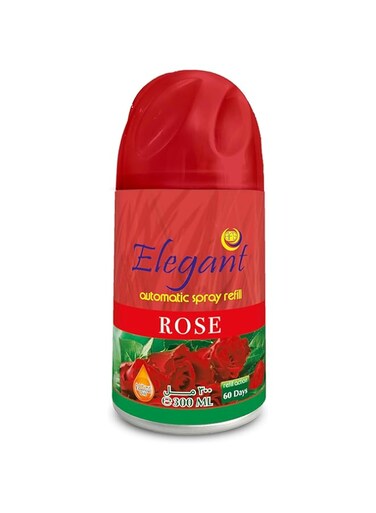 Elegant Automatic Spray REFILL &ndash; ROSE &ndash; Air Freshener REFILL for Home And Bathroom &ndash; Perfumed Spray For Dispenser, Made With ESSENTIAL OILS