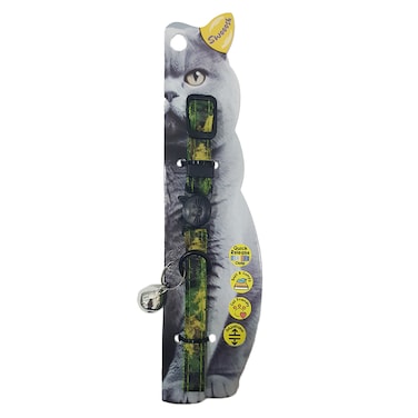 Swooosh Only Green green cat safe collar C-10mm 18/28cm army green