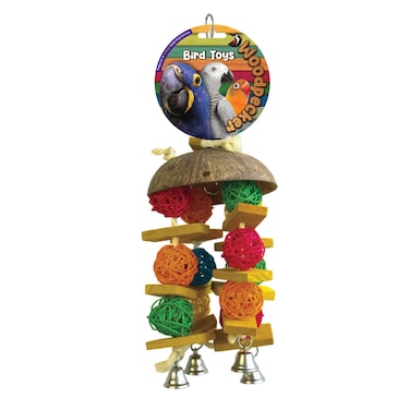 Nutrapet Woodpecker Hawaiin Coconut with Bell 36*14 cm