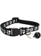 Cat Collar with Bell, Breakaway Grid Collar with Plastic Buckle, Light Adjustable, Nylon, Kitty Collars