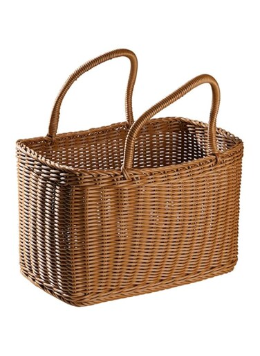 XNIUIU African Market Basket Large Oval Woven Straw Basket with Handle Grocery Bag Shopping Bag