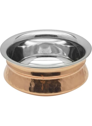 COPPER HANDI SERVING BOWL WITHOUT LID, 15 CM, COPPER, TCH002, CURRY BOWL, SERVING BOWL, BIRYANI BOWL Copper 15cm