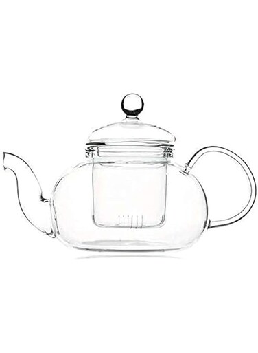1000ml Handmade Clear Galss Teapot