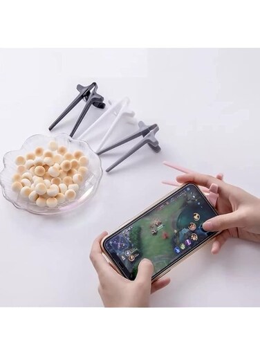 DOTTS Finger Chopsticks   Lazy Assistant Holder Snacks   Finger Ring   Lazy Tool   Not Dirty Chopsticks Play Game Chopstick