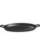 Servewell Melamine Horeca Black Oval Servo Dish With Handle 9