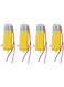 Stemedu 4PCS DC TT Motor Gearbox Motor - 3-6V Dual Shaft Geared Electric Motors for Ar-duino Smart Car Chassis - 200RPM Ratio 1:48 DIY Robot Toys (4)