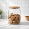 Home Lukas Round Glass Cookie Jar - Clear