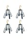 816 MALL Balcony Shoe Rack，Shoe Rack Drying Rack, Hanger Sun Hook Plastic Clip Windproof Hooks Non-Slip Multi-Function Multi-Functional Rotary Hanging Double 4PCS (Blue)