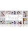 Multi Collage Picture Frame, 71 x 36 x 3 cm, Holds 6 x 6 inches x 4, 4 x 5 inches x 7 Photos, Polystyrene Front Sheet, White