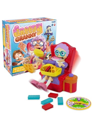 Tomy Games Greedy Granny, Multi-Colour, 1 Item