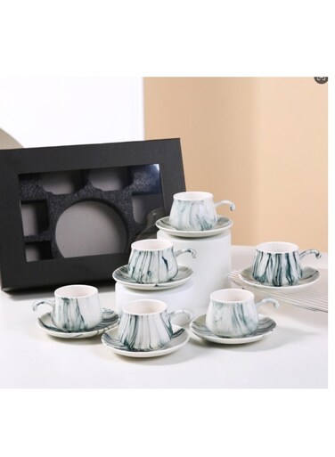 Sets Of Luxury Porcelain Turkish Coffee Cup Set Elegant Design Modern Espresso Cup Set Boutique Arabic Tea Cups Arabic Coffee Cup