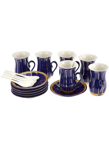 Opalina Cup and Saucer Set - 12 Piece