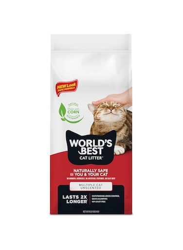 World's Best Cat Litter Worlds Best Cat Litter 8lb (3.63kg) Multiple Cat Unscented