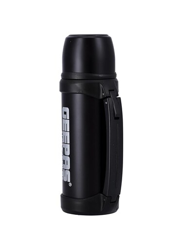 Geepas GSVF4117 Vacuum Flask- Stainless Steel Vacuum Bottle- 1L, Keep Hot &amp; Cold Antibacterial topper - Perfect for Outdoor Sports, Fitness, Camping, Hiking, Office   2 Year Warranty