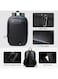 Mobcos Back Pack Black 8787TF Waterproof Anti-Theft Laptop Backpack with USB Charging Port Apex Business Travel Backpack for Men &amp; Women Durable Oxford Material Fits 17.3 Inch Laptop Slim Work &amp; College Bag