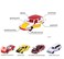 Majorette Anniversary Edition Toy Die Cast Model Car 5-Pieces Set, Multicolor