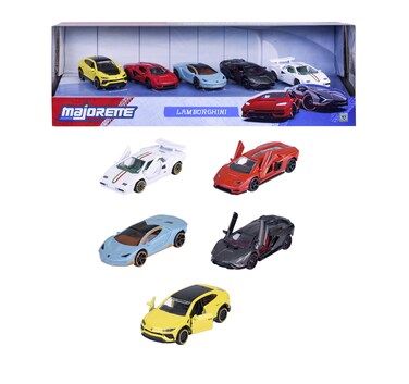Majorette Lamborghini Die-Cast Cars Gift Pack (6.25 cm, Pack Of 5)