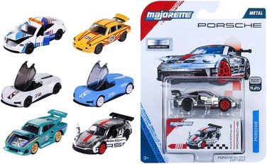 Majorette Porsche Deluxe Cars - Random Selection Of 1 Of 6 Different Toy Cars