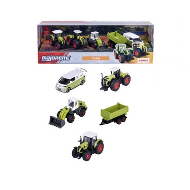 Majorette CLAAS Farm Die-Cast Vehicles Gift Pack (1:64, Pack Of 5)