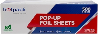 Aluminum Pop Up Foil Sheets 30x27.2cm, 500 Sheets