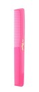 Krest Cleopatra 7in All Purpose Barber Cutting Comb - Deep Pink, Pack Of 6