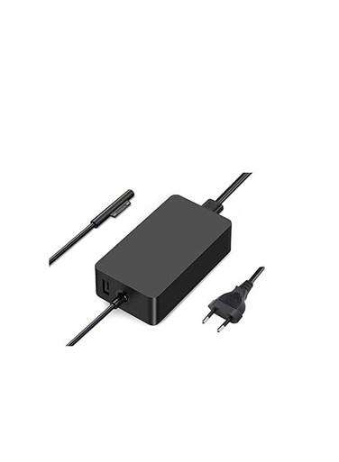 For Microsoft Surface Pro 7 / 7 Plus / 8 / 9 / X &amp; Laptop 3 / 4 / 5 65W Laptop Power Adapter (EU