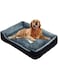 Ruikg Large Dog Bed Sofa - Cozy, Washable and Chew Proof with Bolstered Sides for Ultimate Comfort