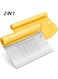 Bench Scraper Kitchen Cutter for Baking and Scraper Tool Kitchen Multi-Purpose Kitchen Gadgets, Yellow 15 x 11cm