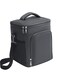 Lunch Bag Cooler Bag Insulated 9L Spacious Food Bag Top+Front Space Shoulder Strap Quality Zippers Lunch Box Bag for Adult Men Women Office Lunch Bags for School Aesthetic Lunch Bag Grey