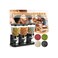 Cereal Dispenser Classic Dry Food Container, 2Litre Kitchen Storage Dispenser Thrible Black