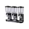 Cereal Dispenser Classic Dry Food Container, 2Litre Kitchen Storage Dispenser Thrible Black