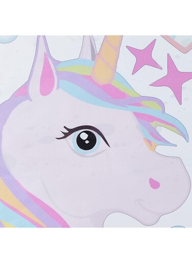 BPA Cute Rainbow Unicorn Wall Sticker PVC Wall Sticker Baby Room Living Room Wall Decoration Home Decor Removable Wall Stickers