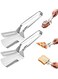 Stainless Steel Grill Clamp, Anti-Scald Extended Handle Spatula Tongs, for Grilling Meat, Flipping Fish and Pancakes with Non-Slip Grip