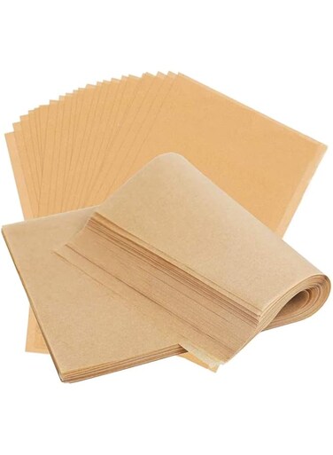 Lovey Parchment Paper Baking Sheets by Baker's Signature   Precut Non-Stick &amp; Unbleached - Will Not Curl or Burn - Non-Toxic &amp; Comes in Convenient Packaging - 12 x 16 Inches Pack of 100