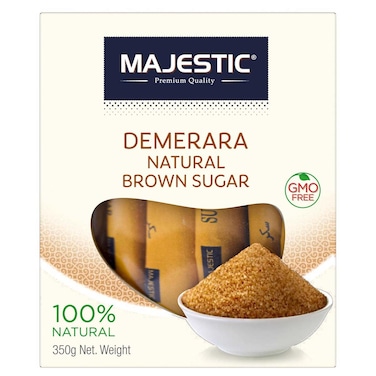 Majestic Natural Brown Sugar Sticks, 350g