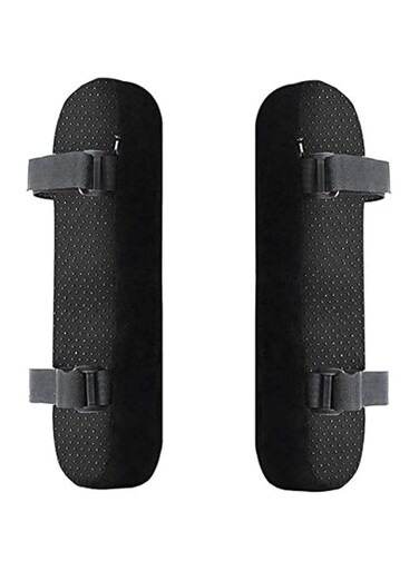khushamdid Chair Armrest Pads Ultra-Soft Memory Foam Elbow Pillow Support Universal Fit For Home or Office - 2 Pieces