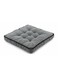 MaximHome Designer Velour Square Cushion with Bold Black Border &acirc;&euro;&ldquo; Modern Grey Accent Cushion, 40&Atilde;&mdash;40&Atilde;&mdash;7 cm
