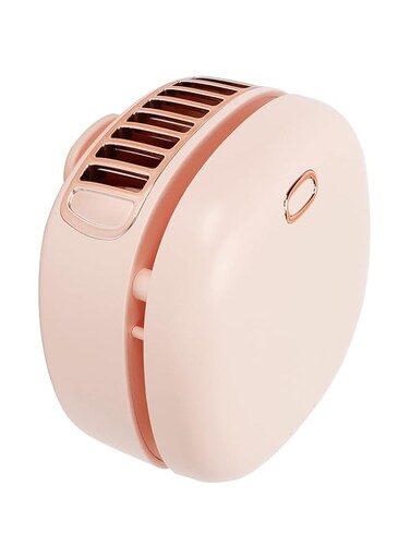 Travel Fan, Low Noise 3 Gears Mini Fan Bladeless 2000mAh for Outdoor for Home Office(pink)
