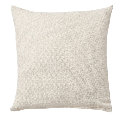 Textured Cotton Cushion Cover, Off-White, 50x50 cm
