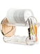 Dubai Gallery 2 Tier Dish Drying Rack With Removable Drain Board Silver/White 41.50 X 14.00 X 25.50Cm