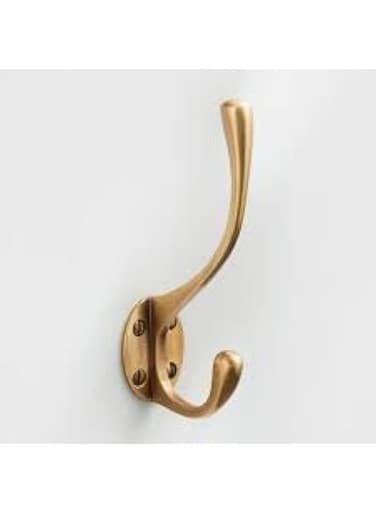KNP Hat And Coat Hook Gold Plated, 3Pcs is a stylish and durable wall-mounted solution for organizing hats, coats, bags, scarves, and more.