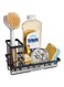 HOUSLET Sink Caddy, Kitchen Sponge Holder + Dish Brush Holder for Kitchen Sink, Sink Organizer with Drip Tray for Countertop, Stainless Steel Rustproof