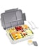 Bento Lunch Box for Adult Kids, 1330ML Stylish Teens Adult Bento Box With 6 Compartments, Durable, Microwave/Dishwasher Safe, BPA-Free, Perfect for On-the-Go Meal (Grey)