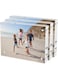 SYOSI 5x7 Acrylic Picture Frames 3 Pack, , Thicker Block, Freestanding Double Sided Magnetic Acrylic Frameless Transparent Square Frame for Desktop Display