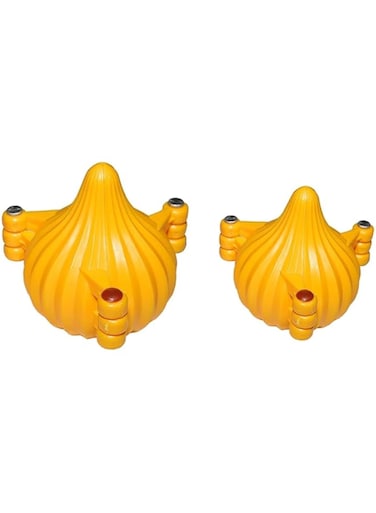 Garden Of Arts Plastic 2 Pieces Small and Medium 3 Fold Modak Maker Mould for Ganpati, Diwali, Dussehra, and Other Festival