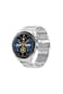Zebro Smart Watch Silver Dial with Grey Silicone &amp; Silver Metal Strap, 1.43&rdquo; AMOLED