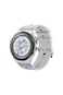 Zebro Smart Watch Silver Dial with Grey Silicone &amp; Silver Metal Strap, 1.43&rdquo; AMOLED